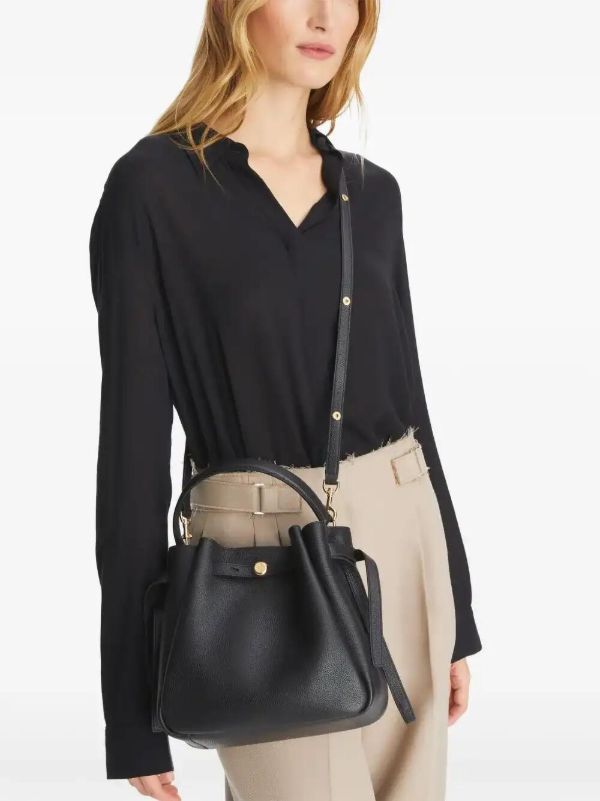 Tory Burch Romy Pebbled Bucket Bag | Browns Bucket Bags