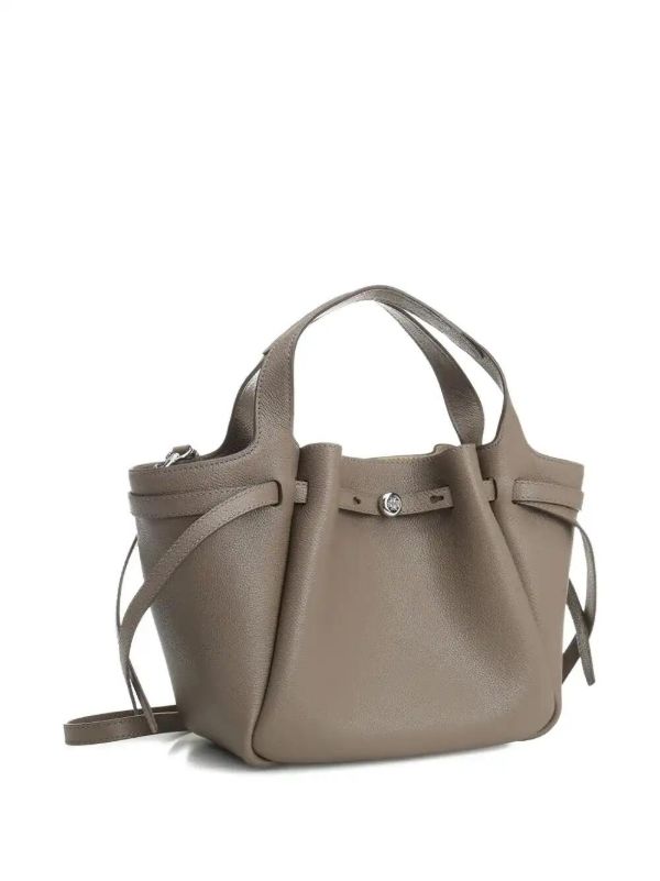 Tory Burch Romy Pebbled Satchel Bag | Browns Tote Bags