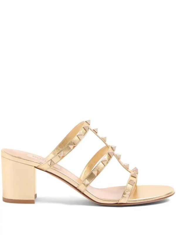 Valentino Garavani 60mm Rockstud sandals | Browns Mules