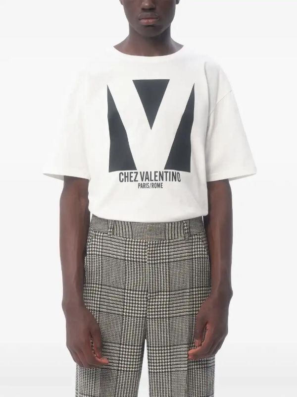 Valentino Garavani Chez Valentino-Print Cotton T-shirt | Browns T-Shirts