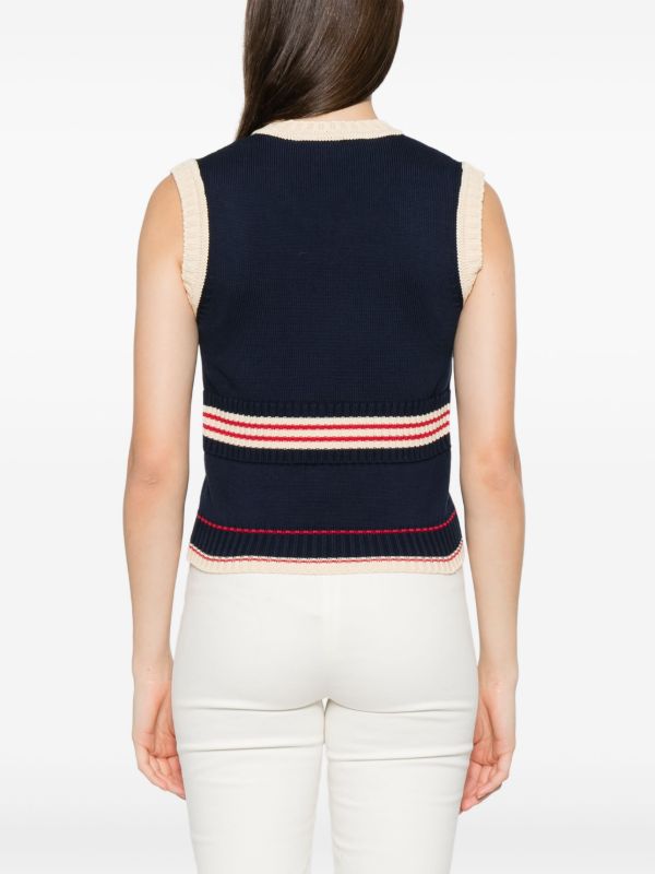 Valentino Garavani Chez Valentino Vest | Browns Vests & Tank Tops