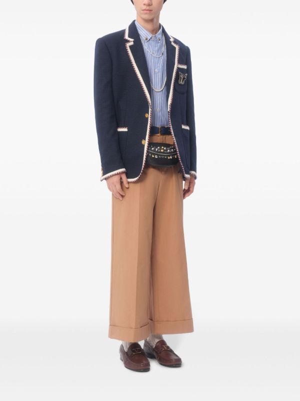 Valentino Garavani Contrast Trim Blazer | Browns Blazers