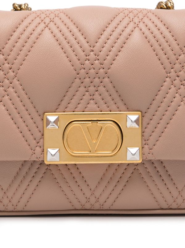 Valentino Garavani Pink Quiltie 67 Shoulder Bag | Browns Shoulder Bags