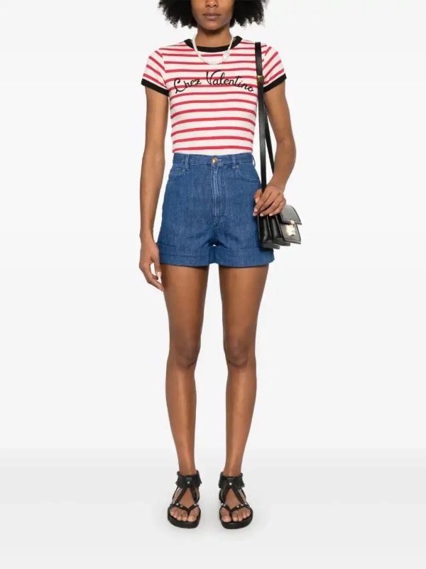 Valentino Garavani Striped T-shirt | Browns T-Shirts & Jersey Shirts