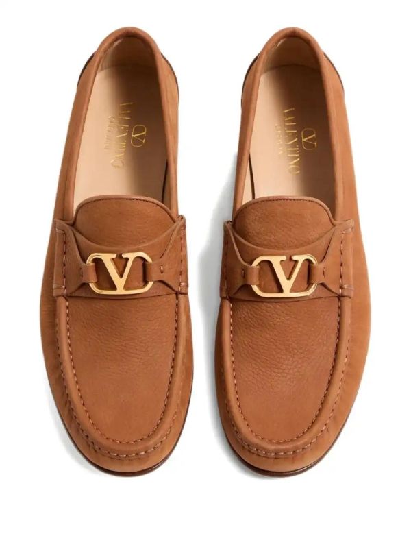 Valentino Garavani VLogo Suede Loafers | Browns Loafers