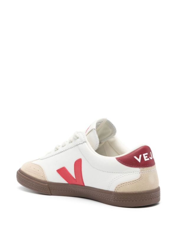 VEJA White Volley Leather Sneakers | Browns Sneakers