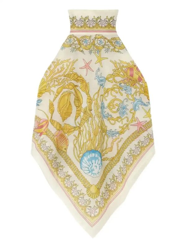 Versace Barocco-print Top | Browns Vests & Tank Tops