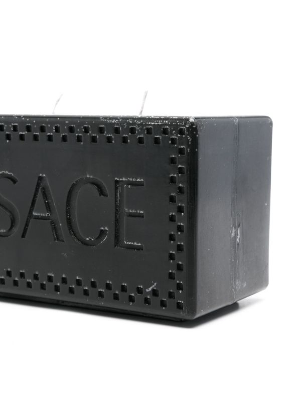 Versace Black Logo Embossed Candle | Browns Candles