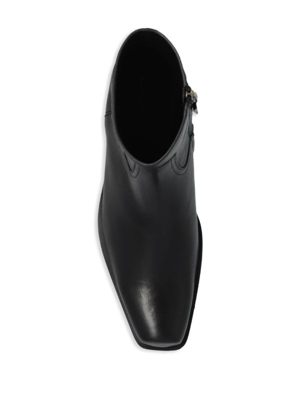 Versace Black Luciano 50 Leather Boots | Browns Boots