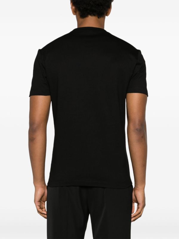 Versace Black Medusa Logo-Print Cotton T-shirt | Browns T-Shirts