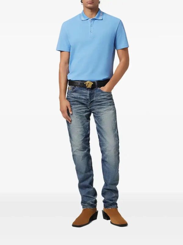 Versace Embroidered Polo Shirt | Browns Polo Shirts