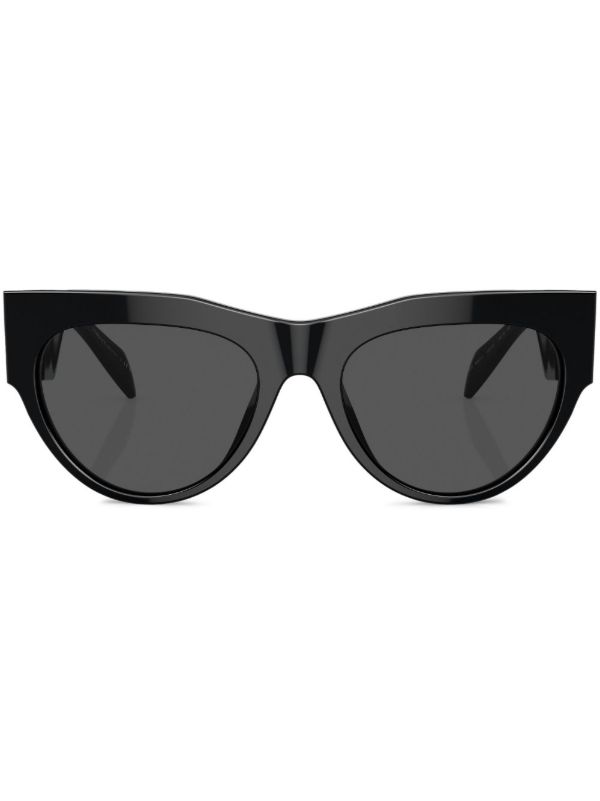 Versace Eyewear Black Cat-Eye Frame Sunglasses | Browns Sunglasses Versace Eyewear Black Cat-Eye Frame Sunglasses | Browns Sunglasses