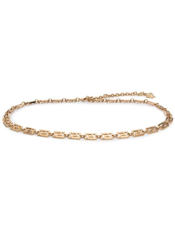 Versace Gold-tone Greca Chain Belt | Browns Belts