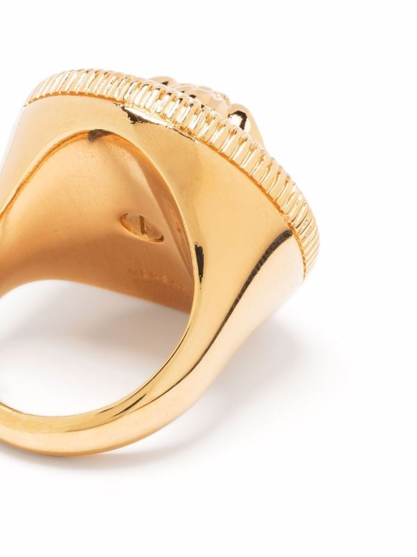 Versace Gold-Tone Medusa Biggie Ring | Browns Rings