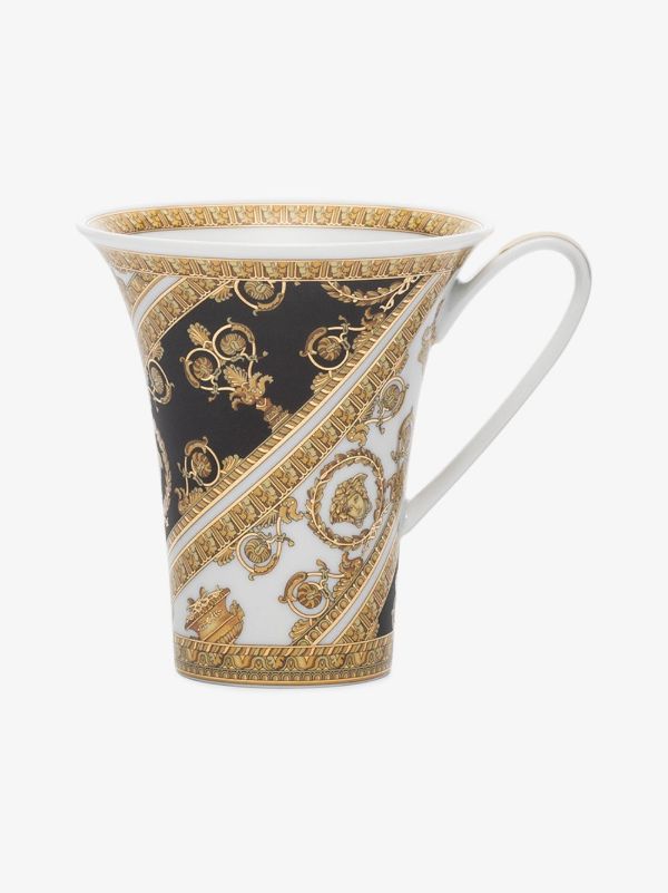 Versace I Love Baroque Tall coffee cup and saucer | Browns Cups & Tea Sets
