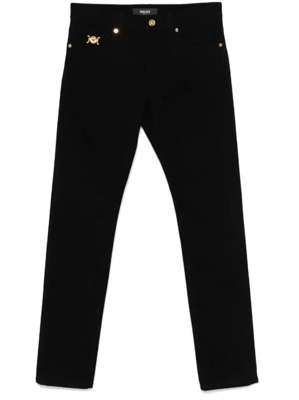 Versace Medusa-plaque jeans | Browns Slim-Fit Jeans
