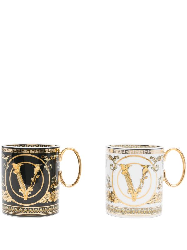 Versace Virtus Gala Coffee Set (set of two) | Browns Cups & Tea Sets