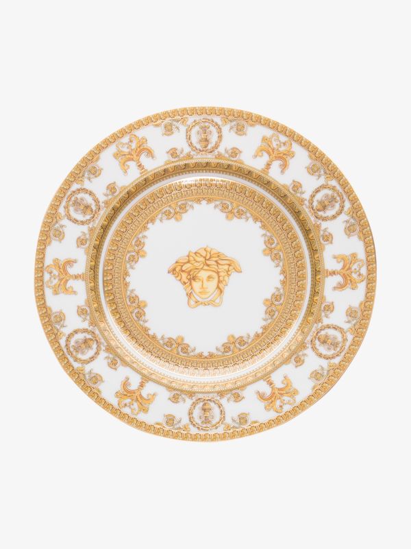 Versace white I Love Baroque porcelain plate | Browns Plates & Bowls