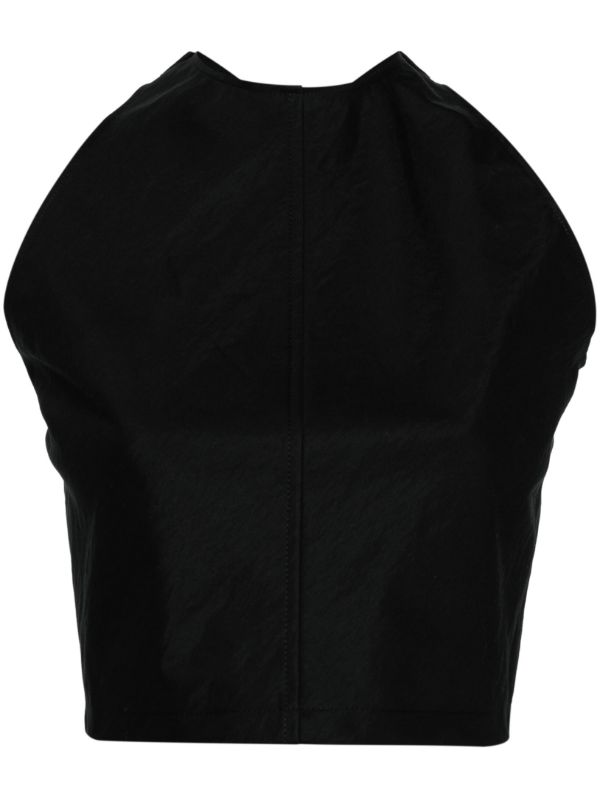 WARDROBE.NYC Black Back Crossover Straps Blouse | Browns Vests & Tank Tops