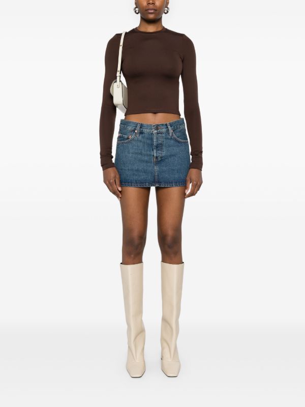 WARDROBE.NYC Micro Mini Skirt | Browns Denim Skirts