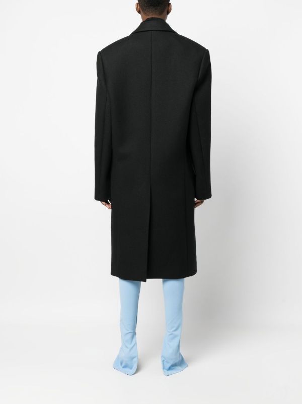 WARDROBE.NYC X Hailey Bieber Black Wool Coat | Browns Double Breasted & Peacoats