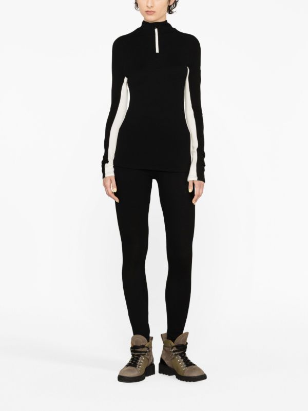 We Norwegians Black Voss Ski Leggings | Browns Ski Bottoms