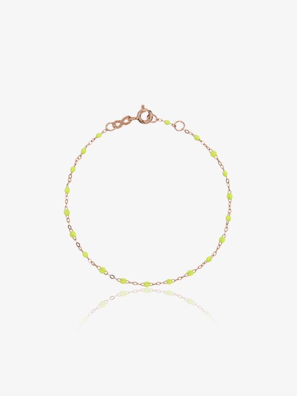 Yellow Gigi Clozeau 18K Rose Gold 17 CM Beaded Bracelet| Browns Fine Bracelets