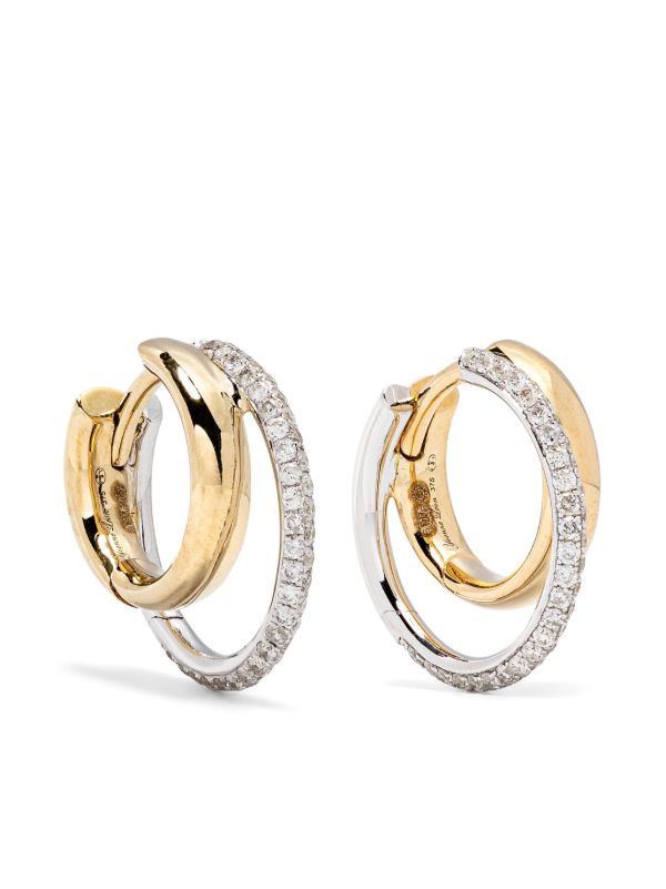 Yvonne Léon 9K Gold Paire De Mini Créoles Earrings | Browns Fine Earrings