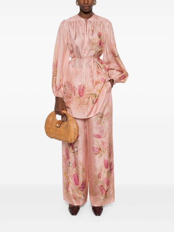 ZIMMERMANN Cascadian Trousers | Browns Wide-Leg Pants