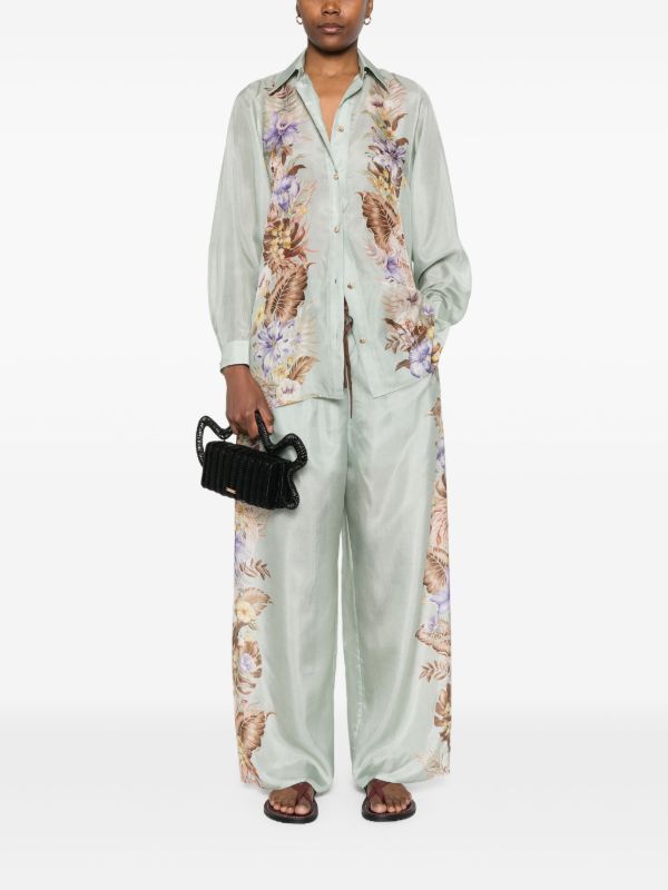 ZIMMERMANN Coco Trousers | Browns Wide-Leg Pants