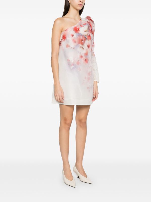 ZIMMERMANN Crush Asymmetrical Mini Dress | Browns Day Dresses