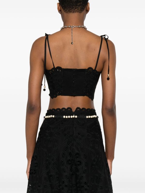 ZIMMERMANN Rhiannon Crop Top | Browns Vests & Tank Tops