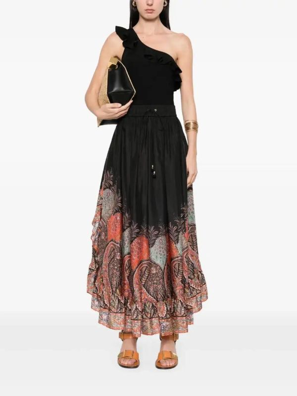ZIMMERMANN Rhiannon Maxi Skirt | Browns Pleated Skirts