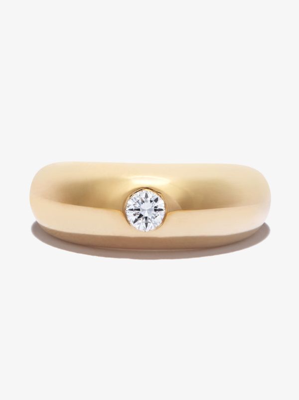 Zoë Chicco 14K Yellow Gold Aura Small Diamond Ring | Browns Fine Rings
