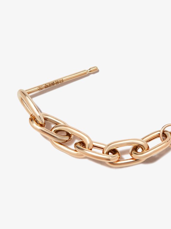 Zoë Chicco 14K Yellow Gold Chain Link Huggie Earrings | Browns Earrings
