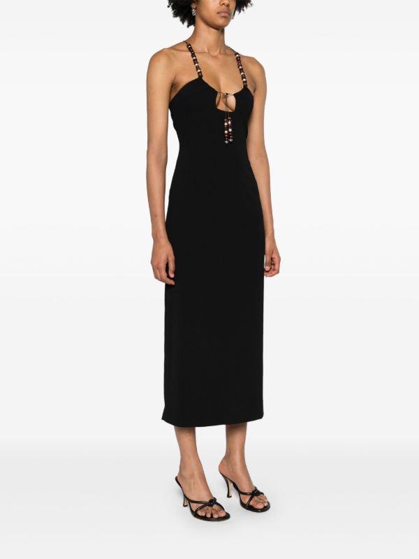 16Arlington Black Solaria Midi Dress | Browns Day Dresses