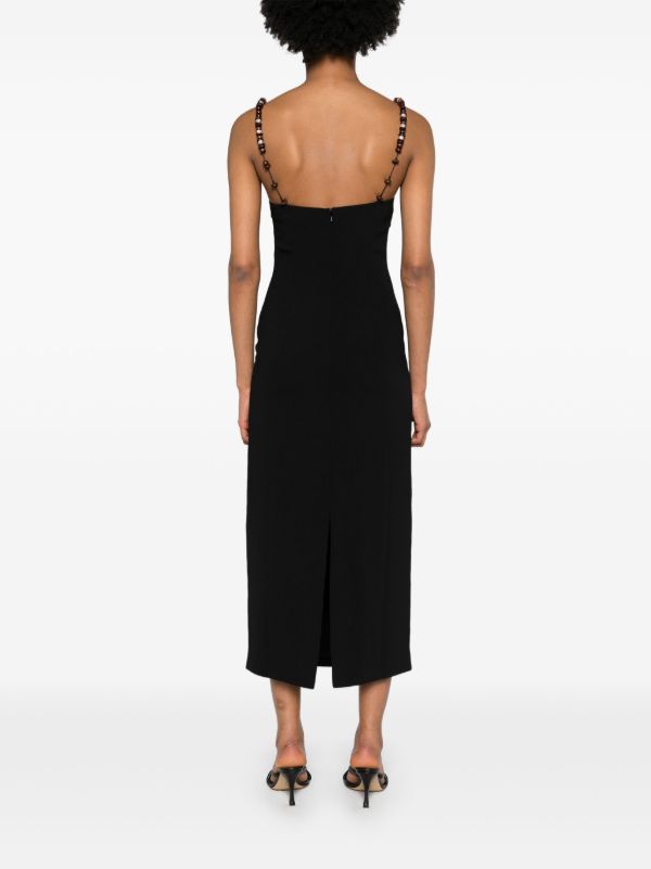 16Arlington Black Solaria Midi Dress | Browns Day Dresses