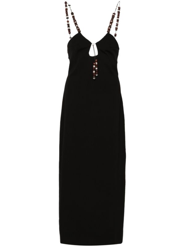 16Arlington Black Solaria Midi Dress | Browns Day Dresses