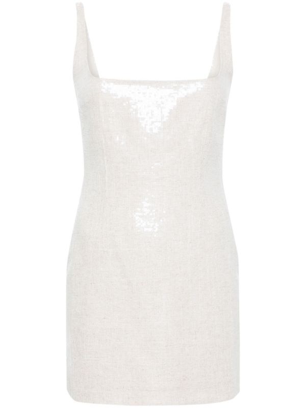 16Arlington Neutral Sior Sequin-Embellished Mini Dress | Browns Cocktail & Party Dresses