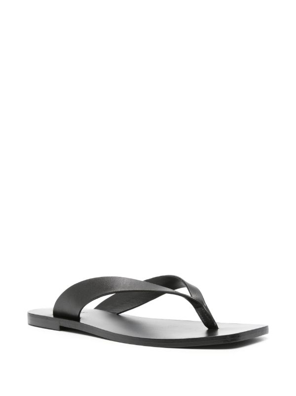 A.EMERY Black The Kinto Leather Flip-Flops | Browns Flip Flops & Slides