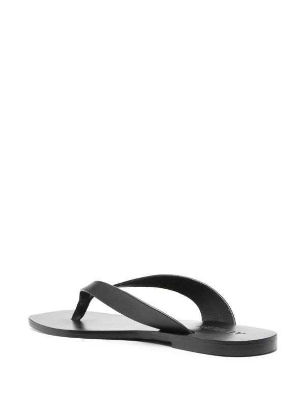A.EMERY Black The Kinto Leather Flip-Flops | Browns Flip Flops & Slides