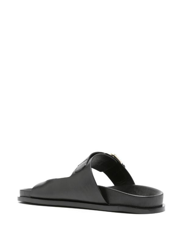 A.EMERY Black The Prince Leather Sandals | Browns Sandals