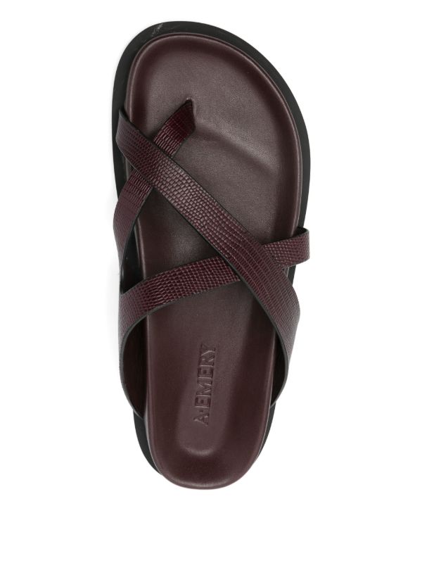 A.EMERY Leather Cross-strap Sandals | Browns Sandals