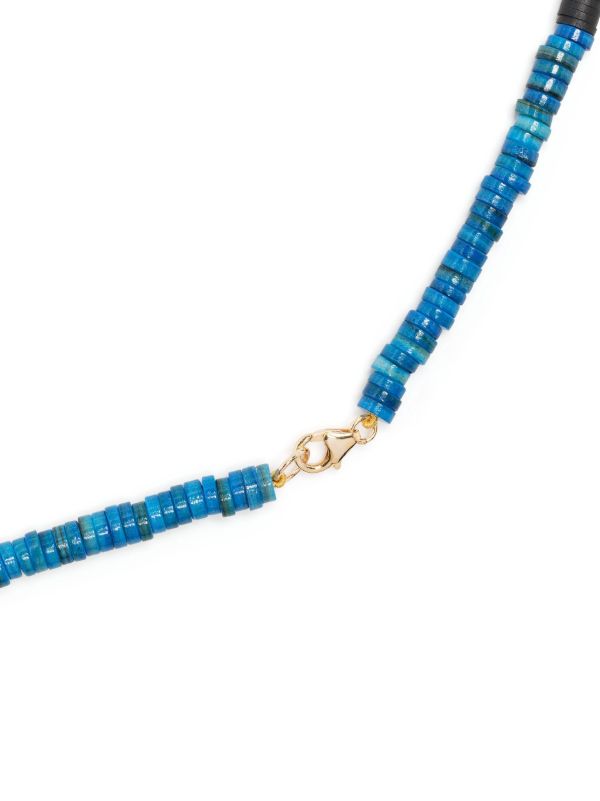 A Sinner In Pearls Blue Beaded Pearl Necklace | Browns Necklaces