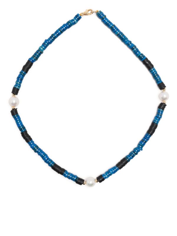 A Sinner in Pearls Blue Beaded Pearl Necklace | Browns Necklaces