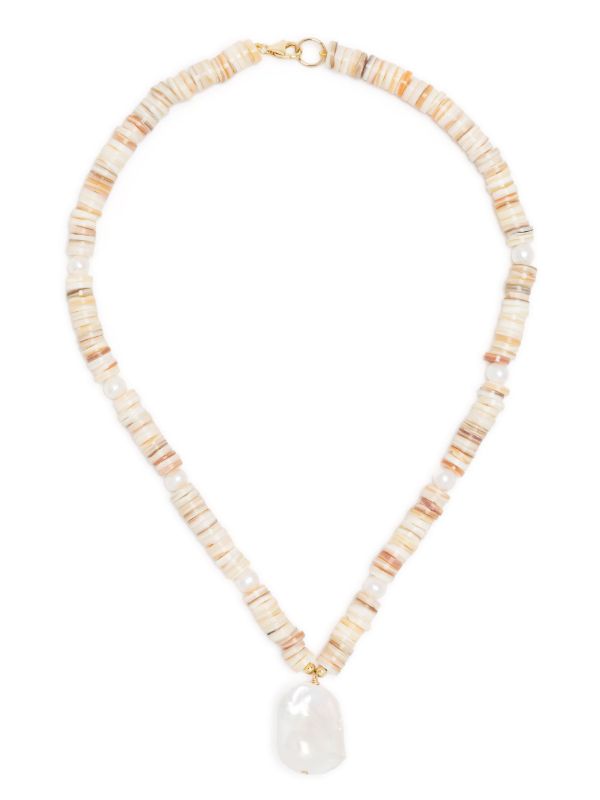 A Sinner In Pearls Gold-tone Shell Pearl Necklace | Browns Necklaces
