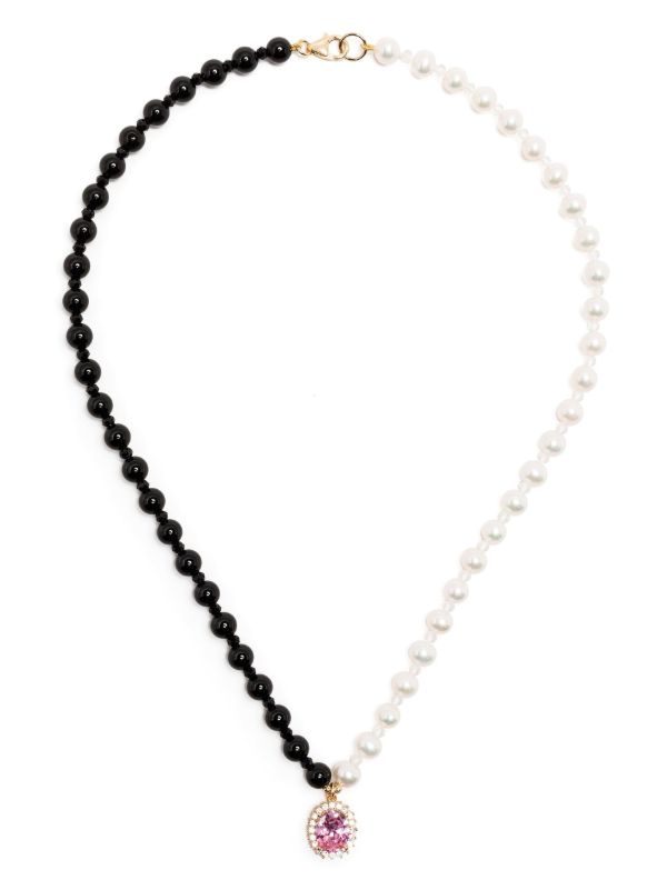 A Sinner In Pearls Multicolour Pendant Pearl Necklace | Browns Necklaces