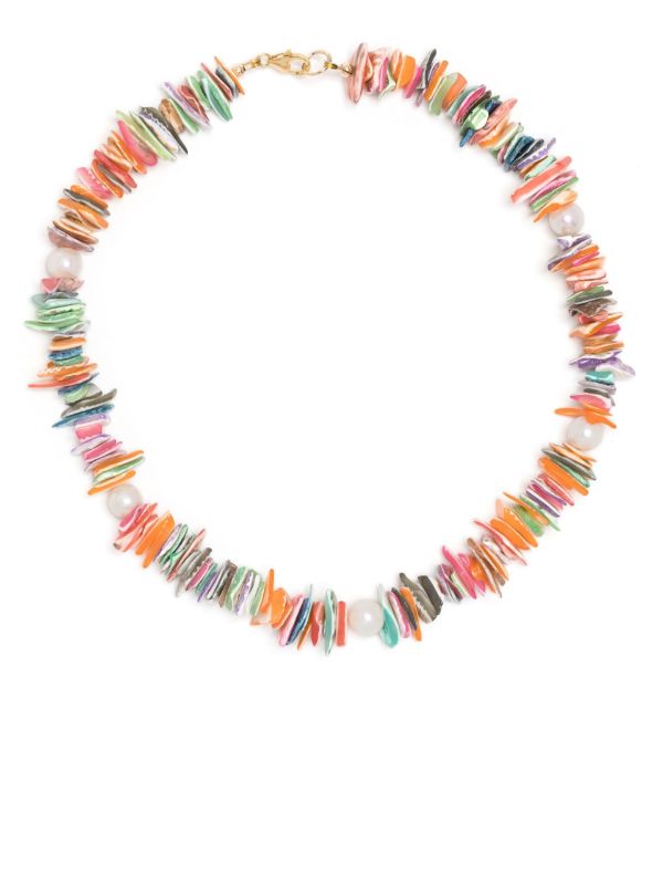 A Sinner in Pearls Multicolour Rainbow Shell Pearl Necklace | Browns Necklaces
