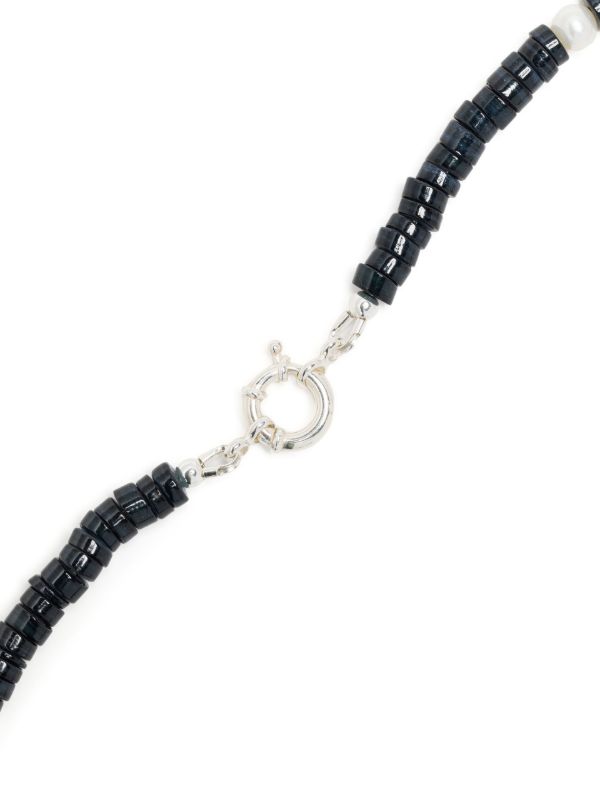 A Sinner In Pearls Sterling Silver Pearl Beaded Necklace | Browns Necklaces