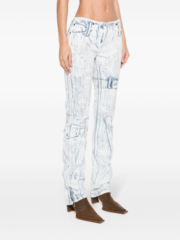 Acne Studios Blue Low-Rise Slim-Fit Jeans | Browns Skinny Jeans